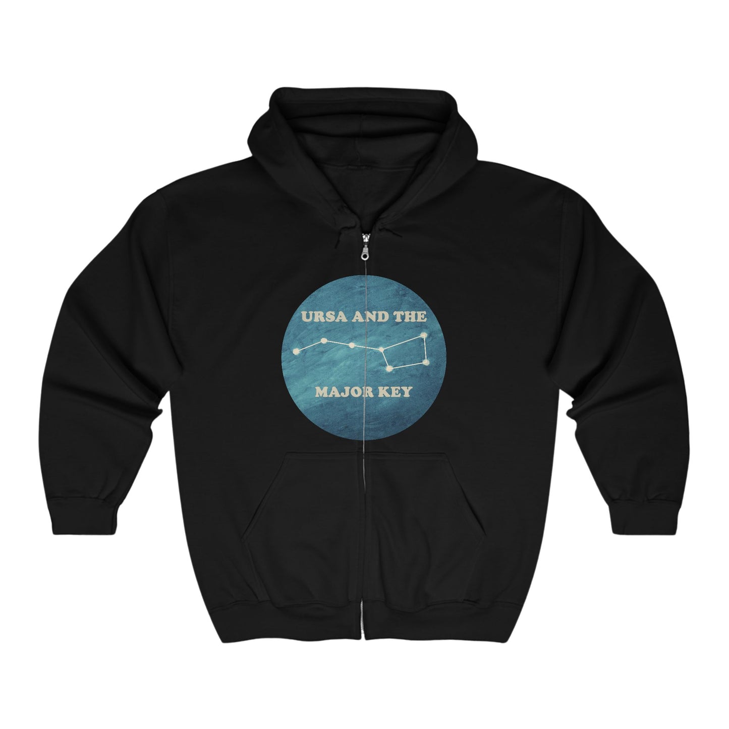 Zip Hoodie (Blue Logo)