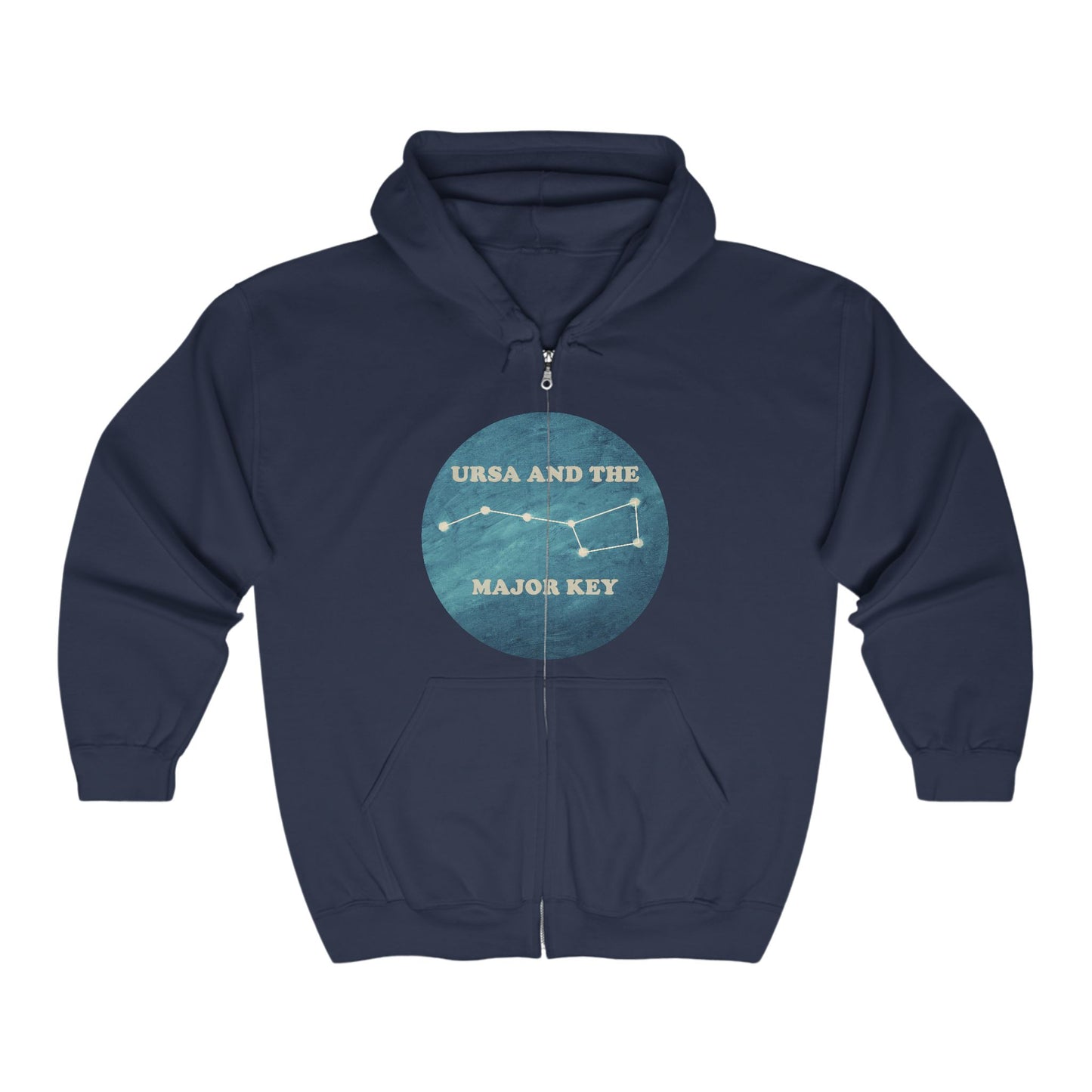 Zip Hoodie (Blue Logo)
