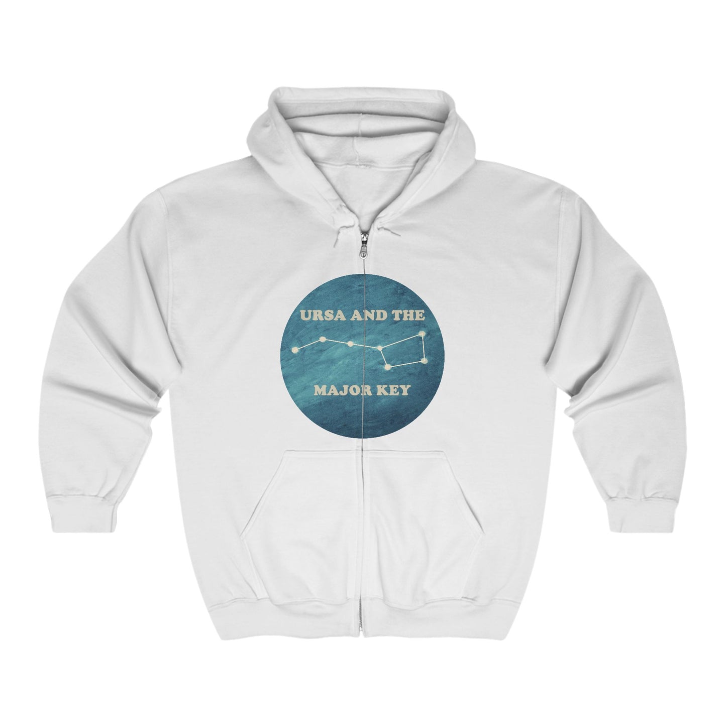 Zip Hoodie (Blue Logo)